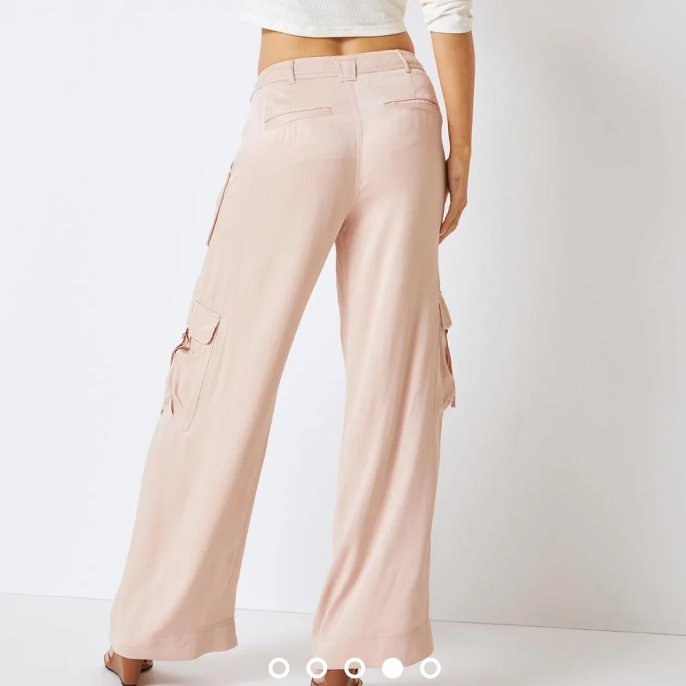 Anthropologie Wide-Leg Cargo Pants 10 - Picture 3 of 14